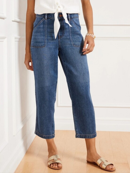 Talbots Denim - Talbots Summerweight Straight Leg Ankle Jean Sz 8P